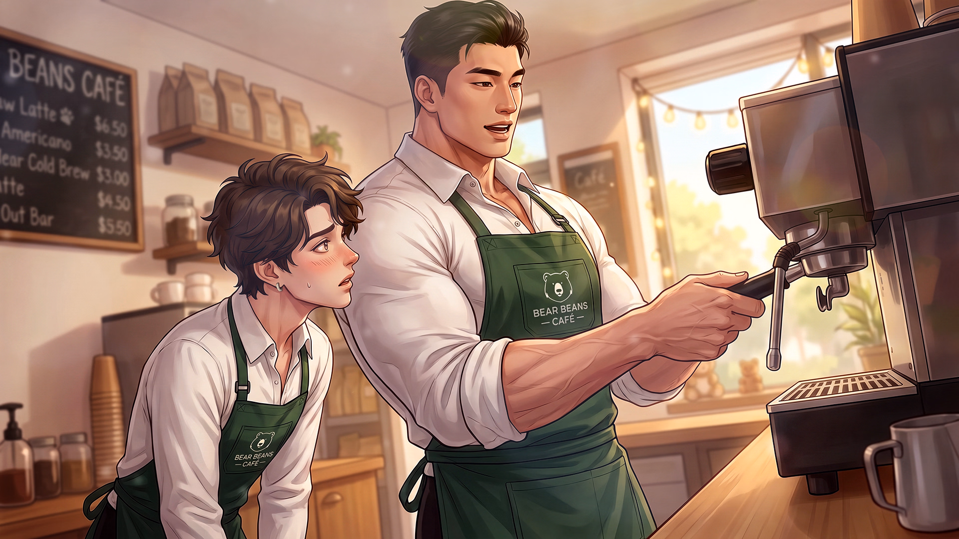 Ren'Py Bear Beans Café [v0.1.0 Demo] [Elwing Studio]