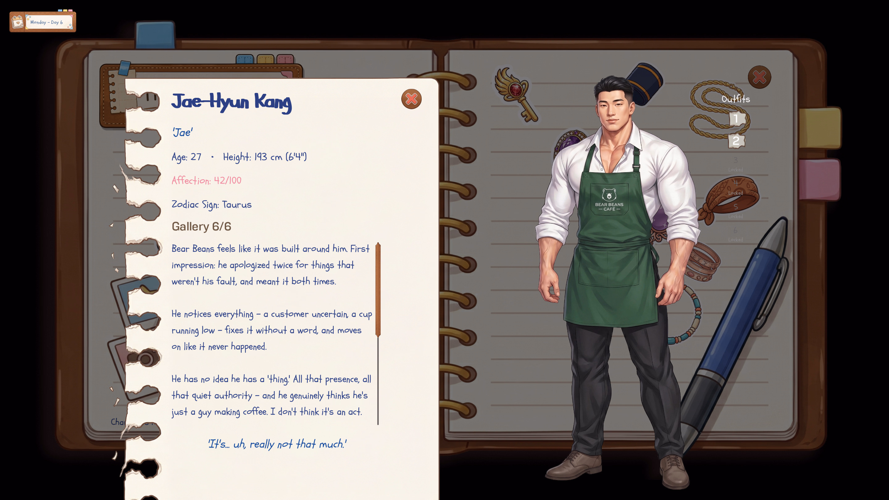 Ren'Py Bear Beans Café [v0.1.0 Demo] [Elwing Studio]