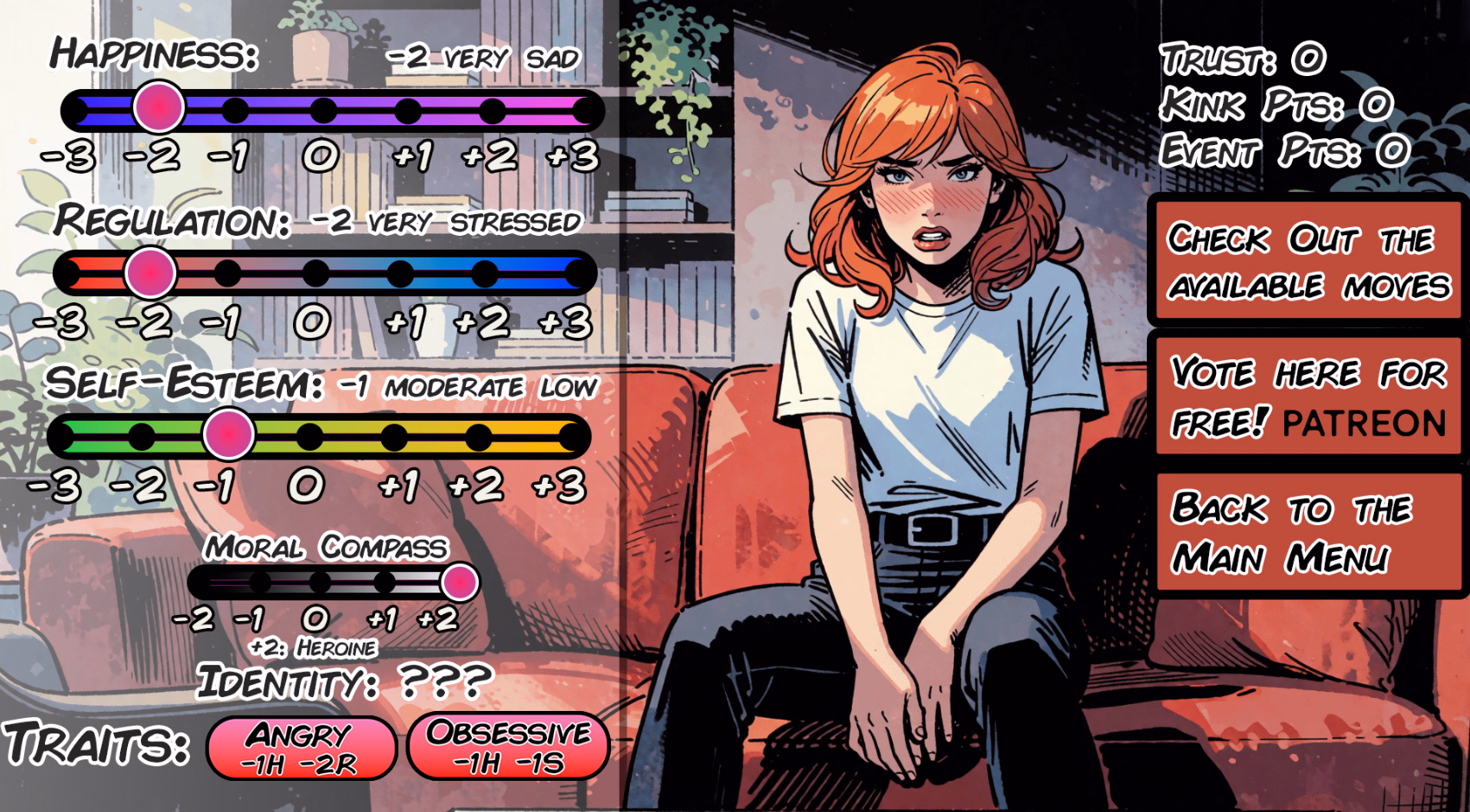 VN Ren'Py Corruption Therapy: Batgirl [Turn: 0] [Domoroboro]