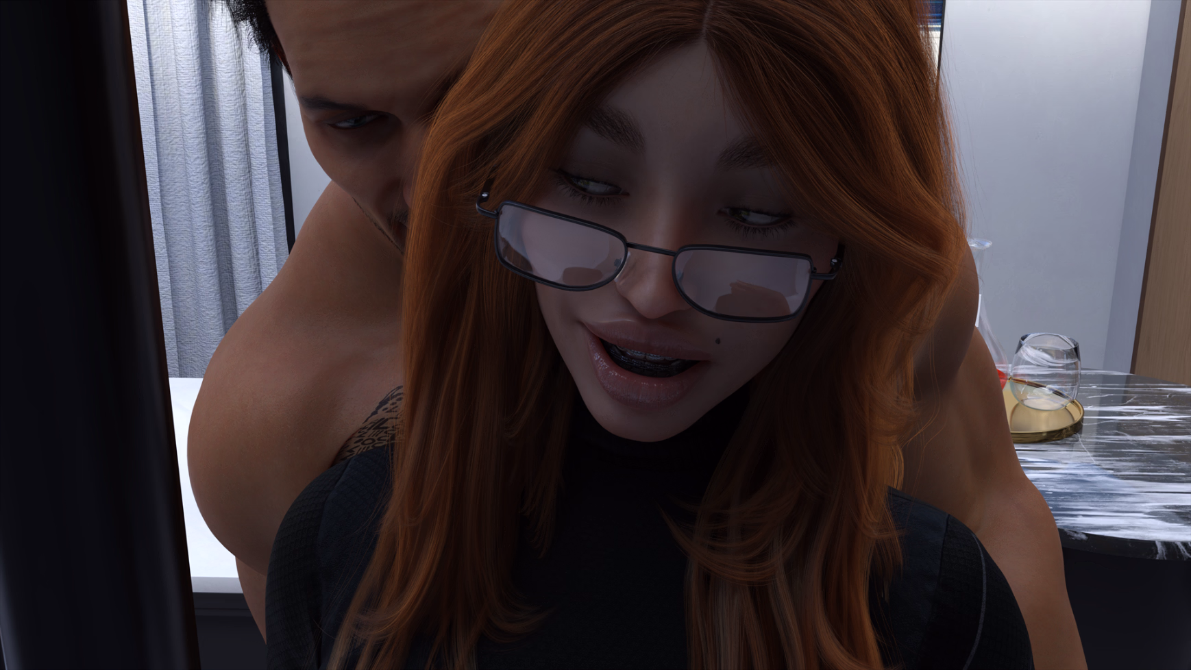 Ren'Py My Girlfriend is WAY TOO CLOSE with my dad!! [v1.0] [Sieglinnde]
