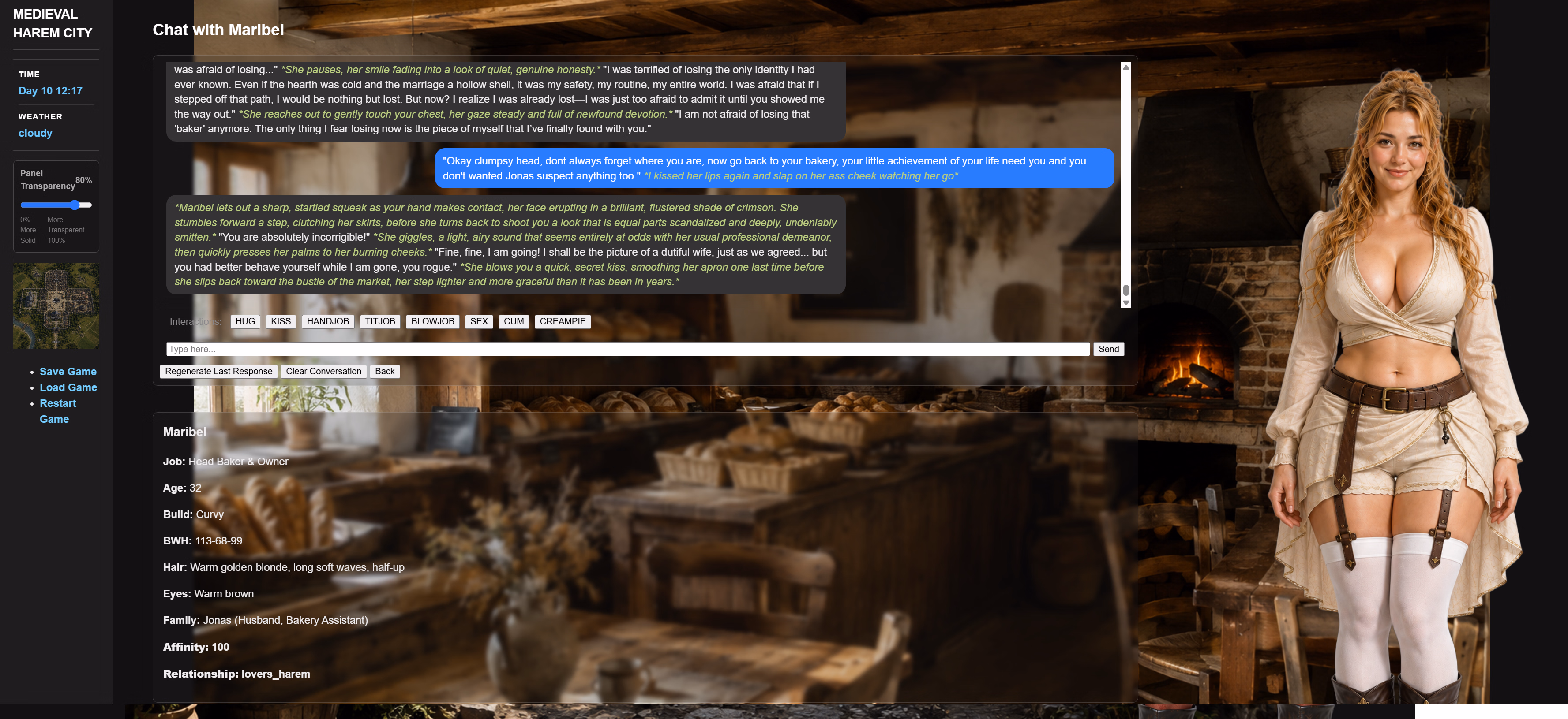 HTML Medieval Harem City [v0.3] [MHC-Project]