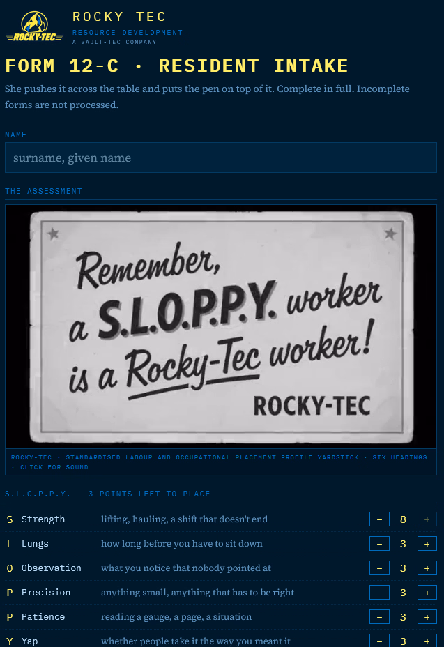 HTML Fallout: Colorado Vault 69 [v2] [Terte]