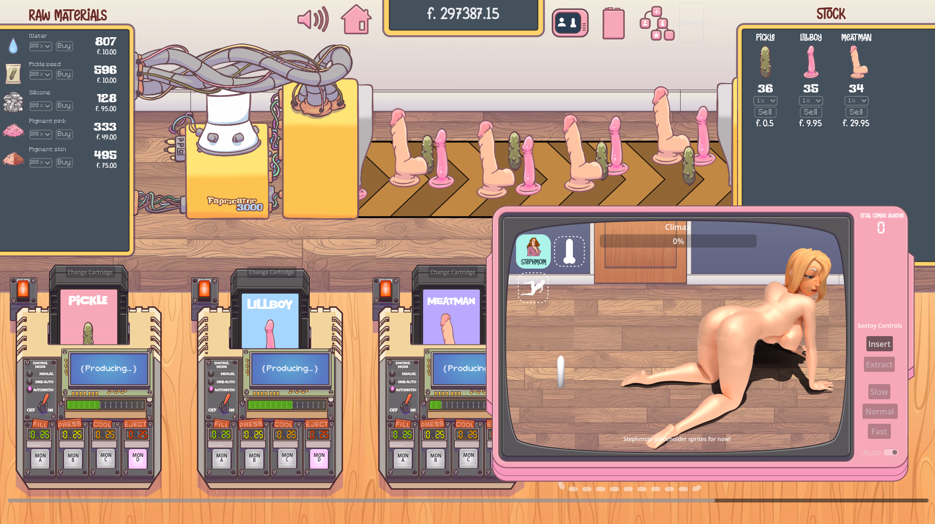 Godot Fapricator3000 [v0.0.67] [CmonzNSFW]