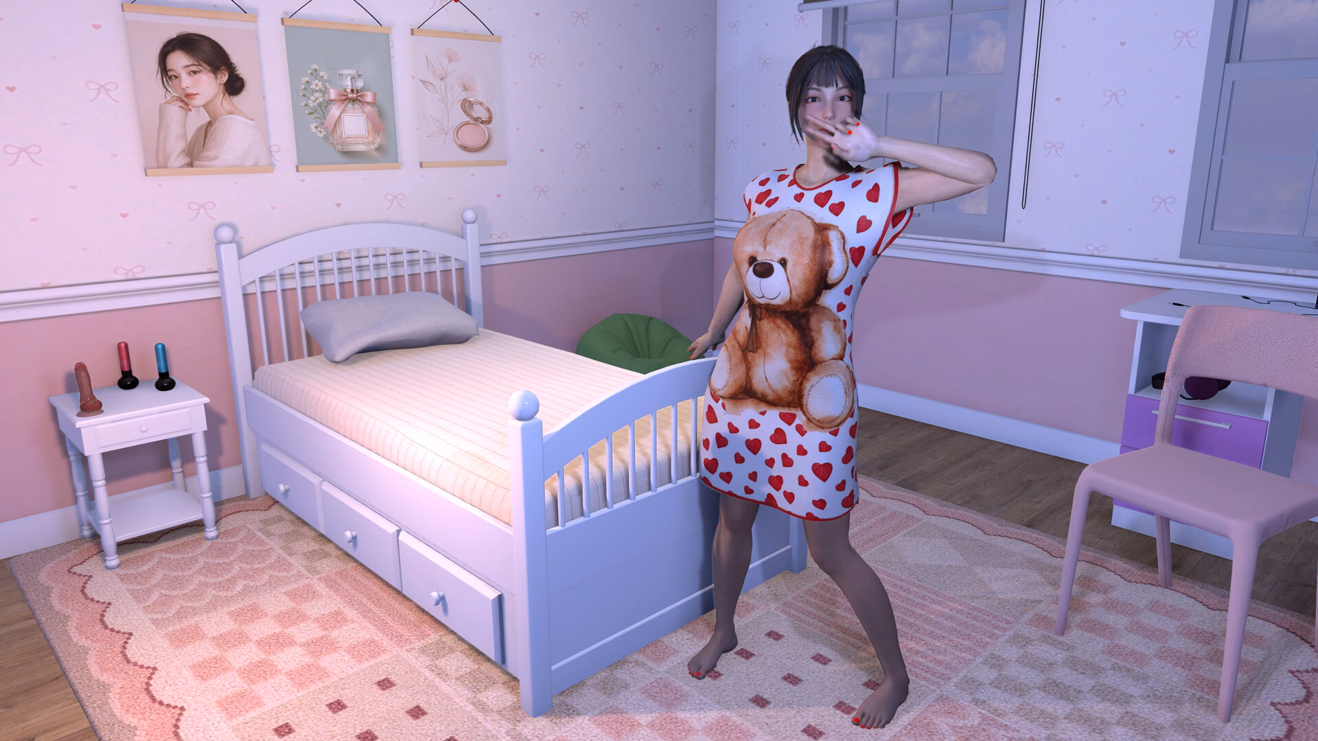 Unity Completed Korean GIRLS: Naughty at Home [v1.0] [RedHub VR]