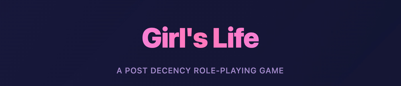 HTML Girl's Life RPG [v0.0.1] [GirlsLIfeDev]