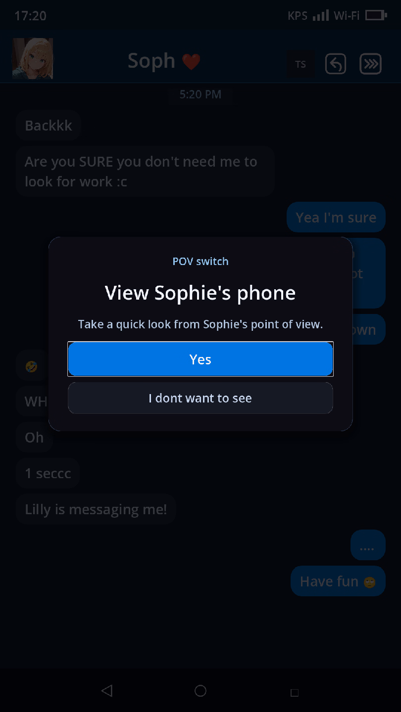 VN Godot Sexting Sim Stories [v0.6.1] [Kesash] screenshot