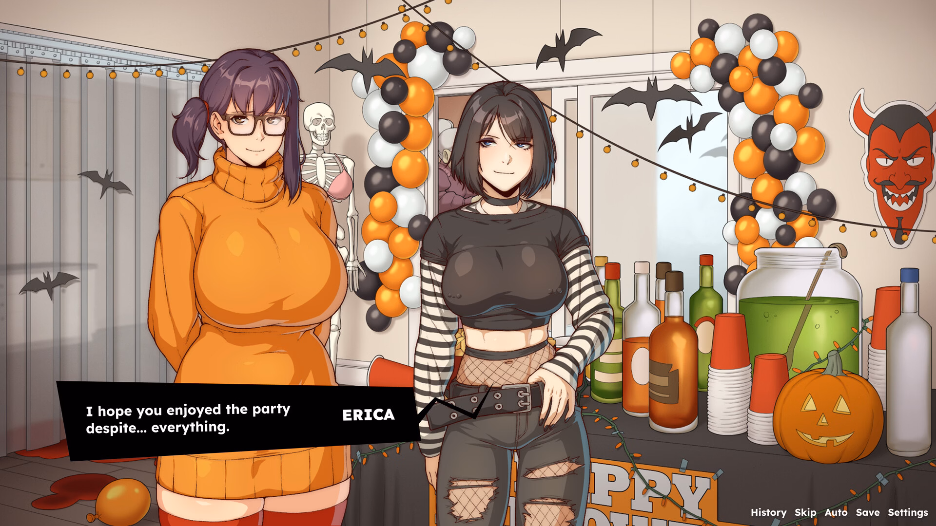 VN Ren'Py Benefitship: The Hallowed Wiener [Demo] [RFH Games] screenshot