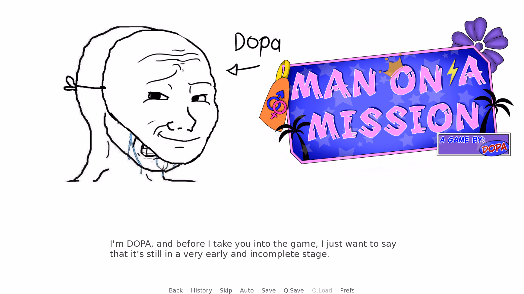 VN Ren'Py Man On A Mission [Ch. 1] [DOPA] screenshot